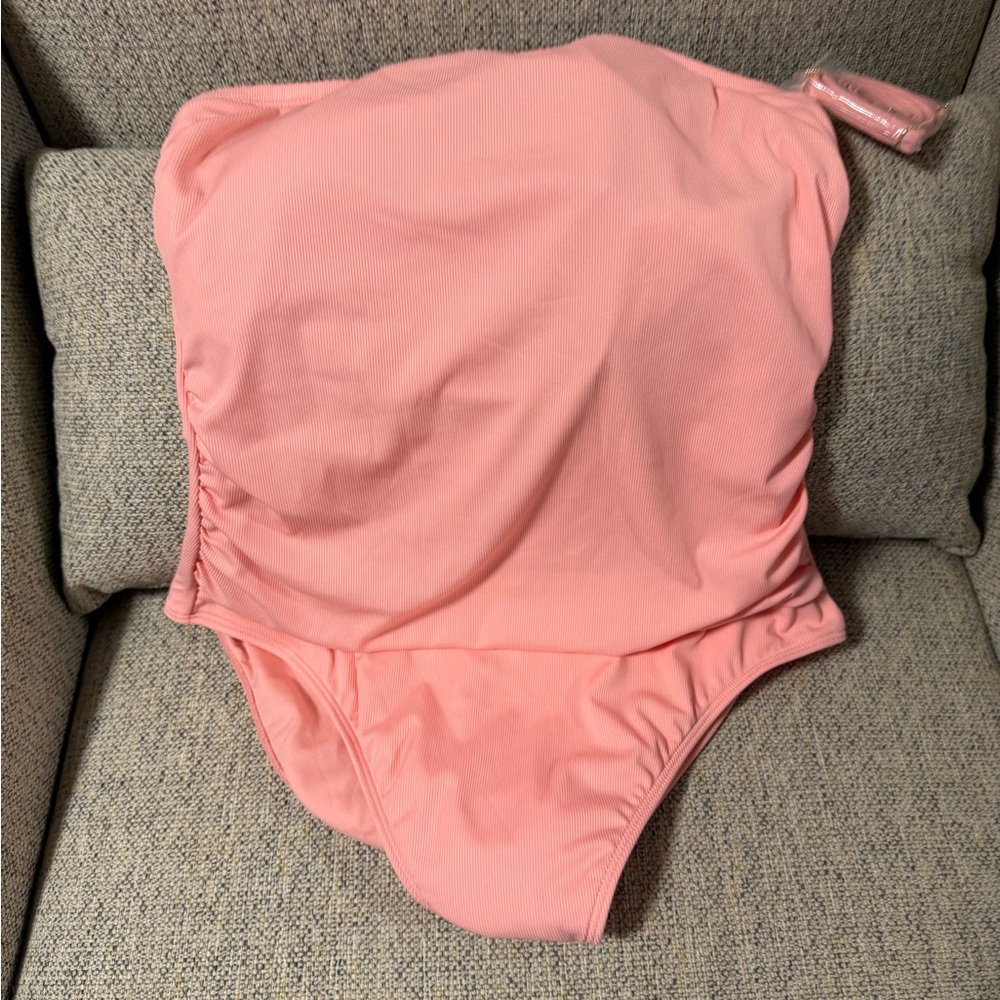 XL NWT 16 Pink Swimsuit with straps one piece